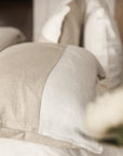 Linen Colour Block Standard Sham