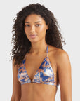 Halter Bikini Top Disco Butterfly