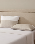 Linen Colour Block Standard Sham