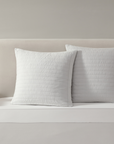 Modern Grid Weave Quilted European Sham