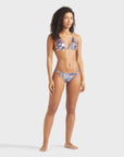 Halter Bikini Top Disco Butterfly