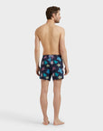 Men Stretch Short Swim Shorts Ronde des Tortues Multicolores