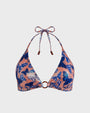 Halter Bikini Top Disco Butterfly