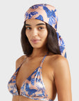 Halter Bikini Top Disco Butterfly