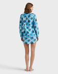 Cotton Voile Shirt Dress Poppies