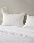 Pure White Silk Quilted Sham