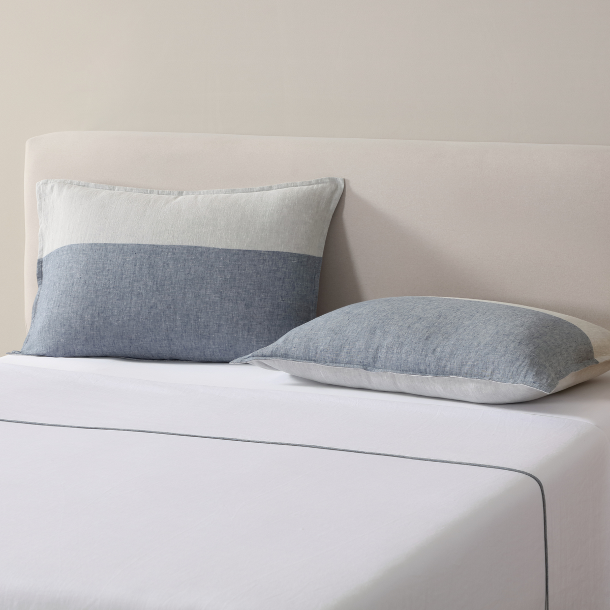 Sham Colour Linen Colour Block Quiltcover – Harriet Home