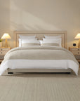 Linen Colour Block Quilt Cover