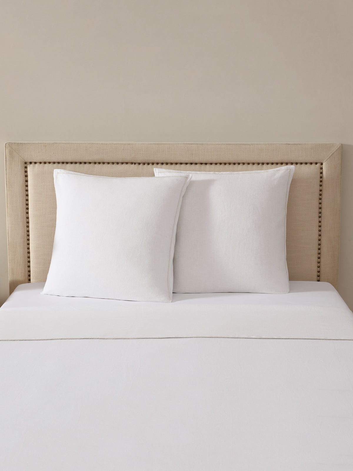 Linen Colour Block European Sham