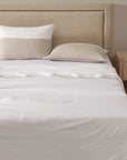 Linen Colour Block Flat Sheet