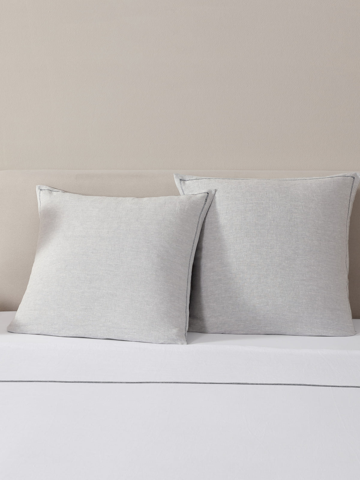 Linen Colour Block European Sham
