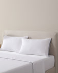Linen Colour Block Pillowcase Pair