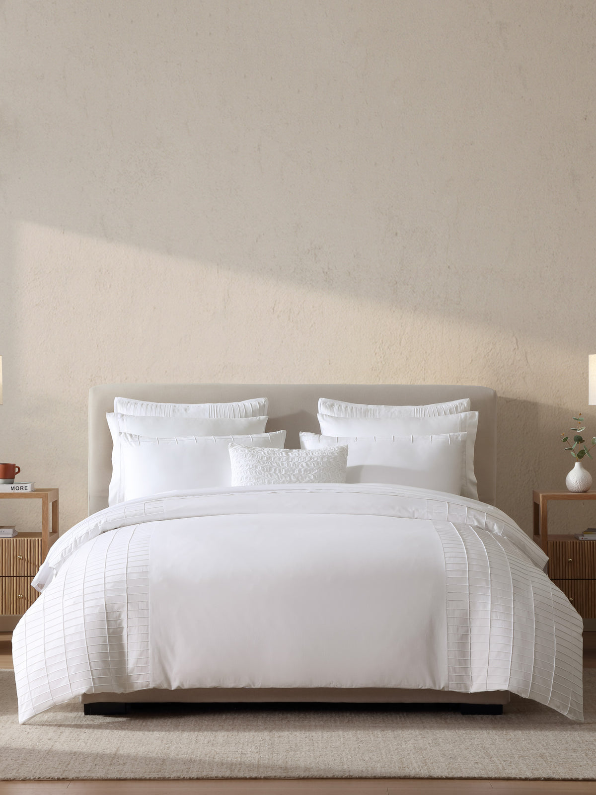 Vera Wang Lattice Tucks Standard Sham