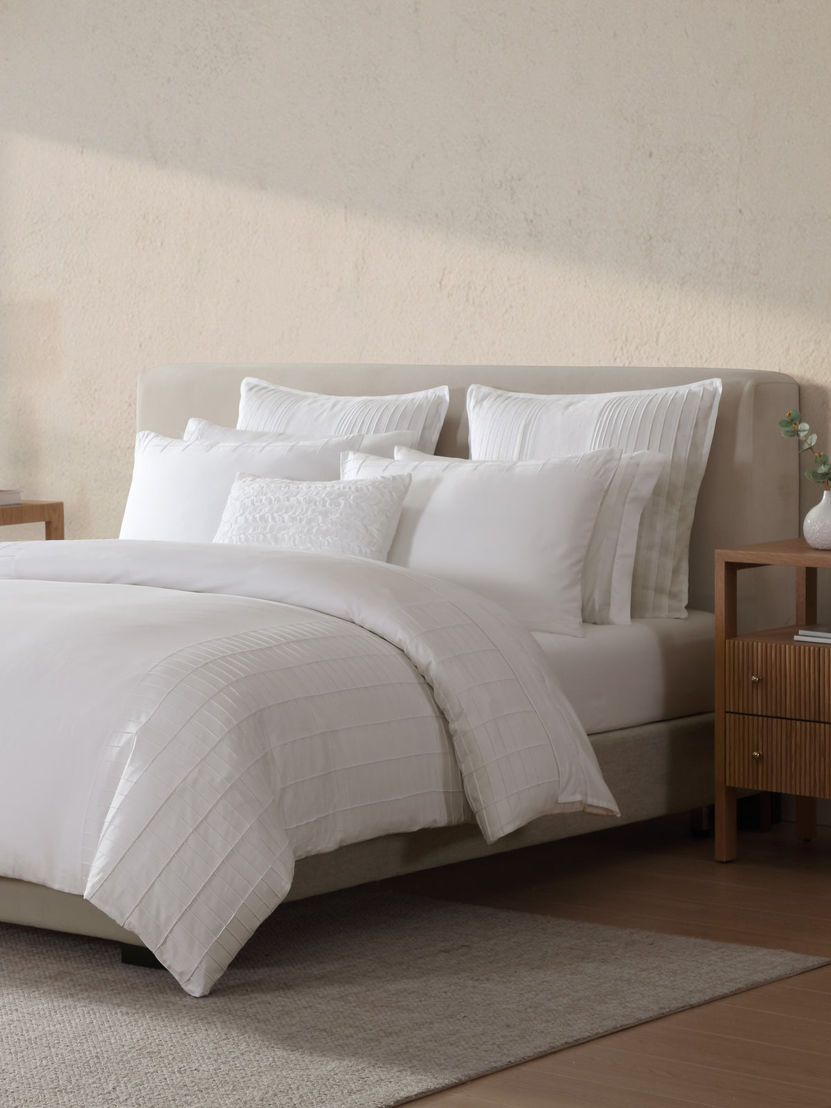 Vera Wang Lattice Tucks European Sham