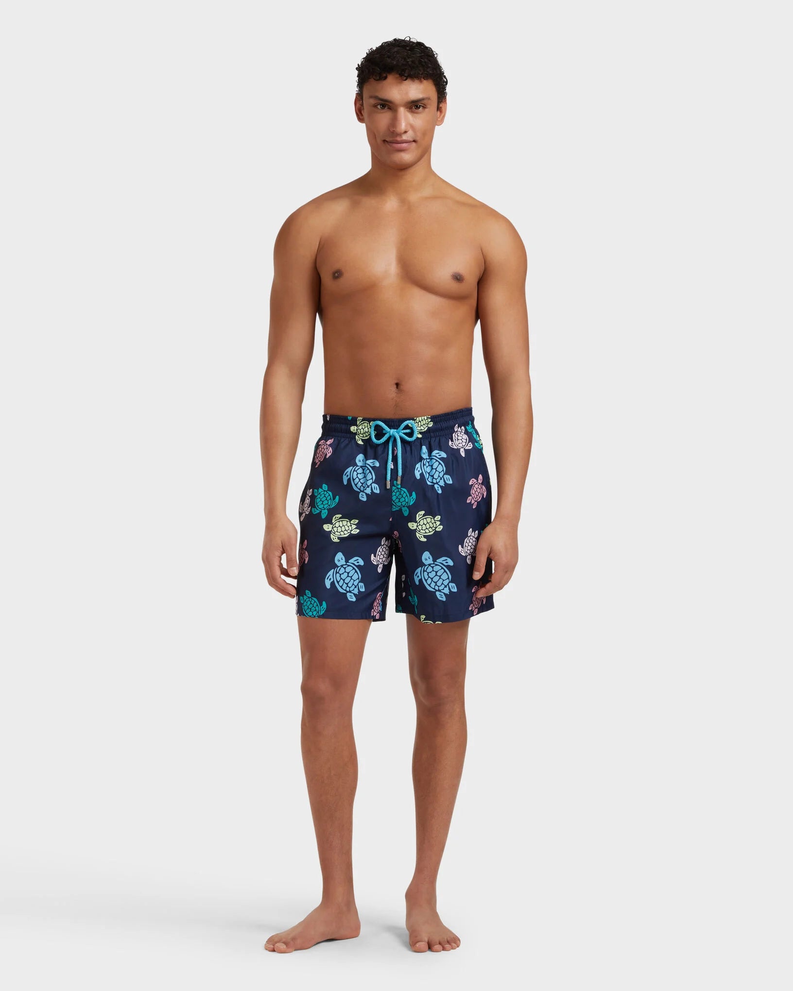 Men Ultra-light and packable Swim Shorts Tortues Multicolores