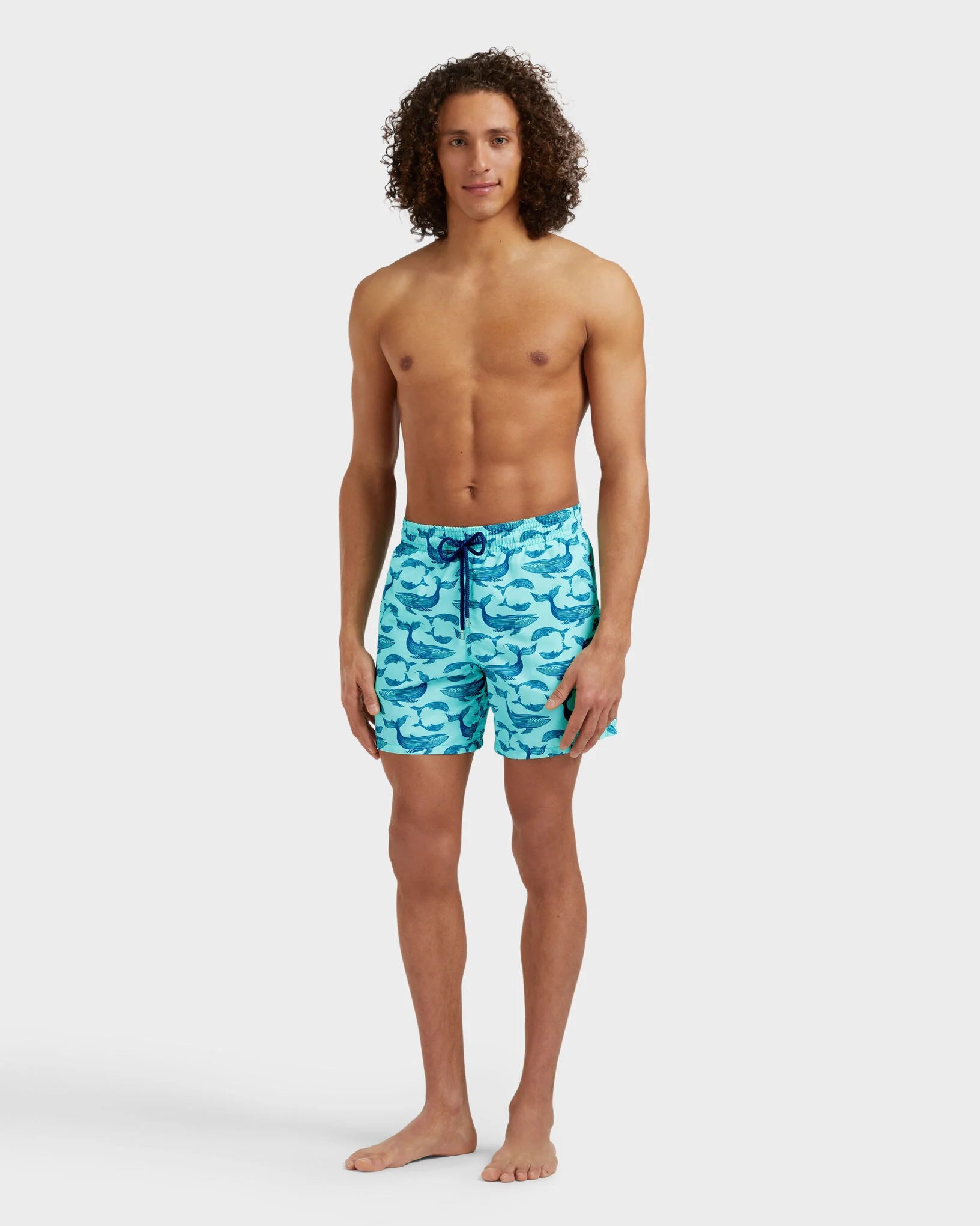 Men Swim Shorts Whales