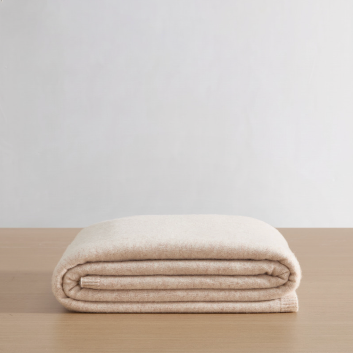 Cashmere &amp; Wool Throw - Oatmeal