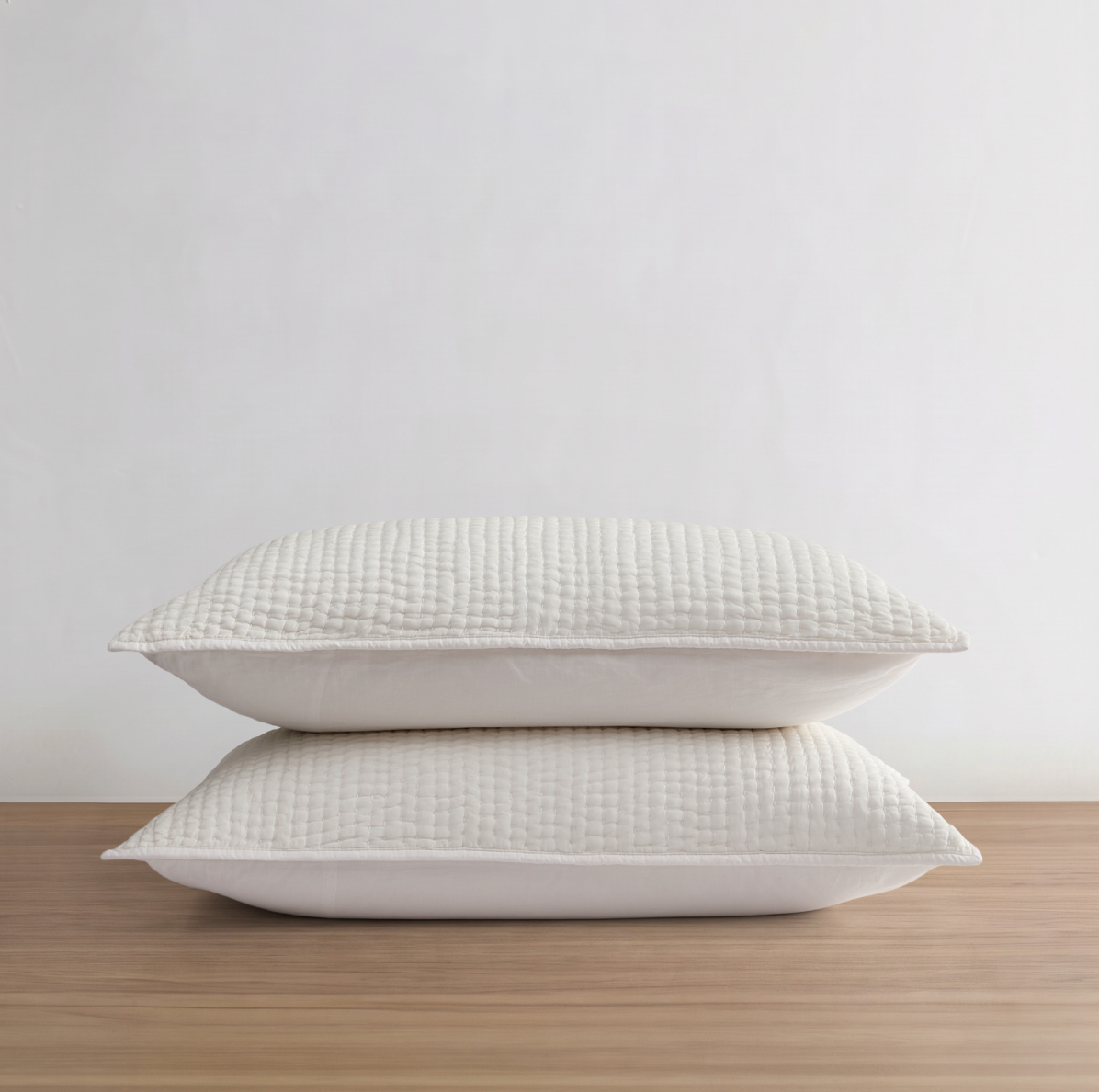 Pure White Silk Quilted Sham