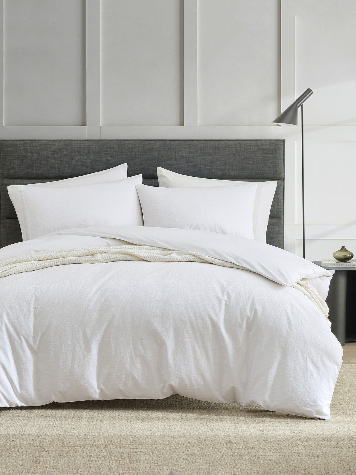 Vera Wang All Over Leaf Jacquard Standard Sham