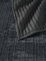 Vera Wang Chambray Weave Geometric Waves Quilt