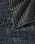 Vera Wang Chambray Weave Geometric Waves Quilt