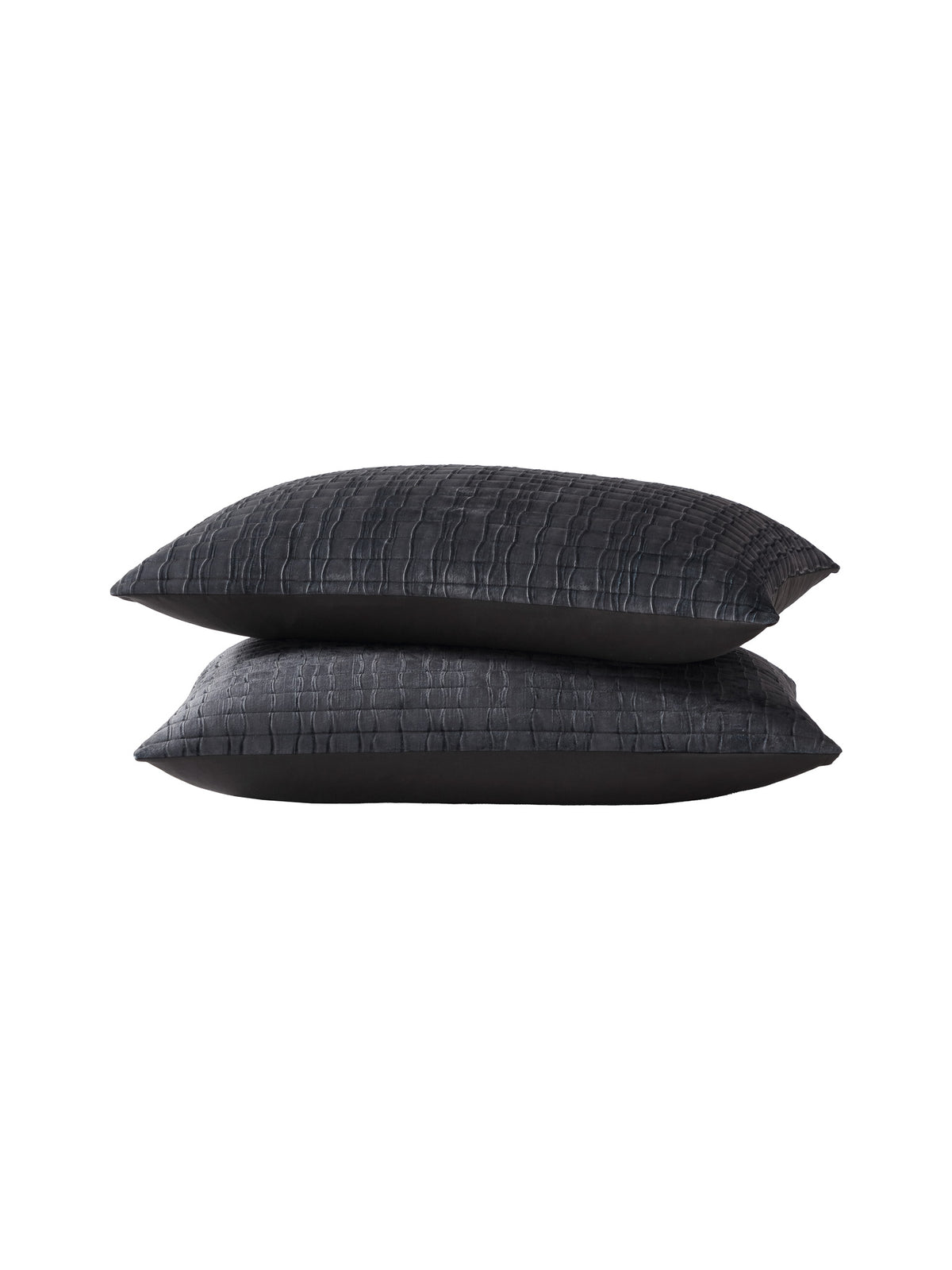 Vera Wang Chambray Weave Geometric Waves Standard Sham
