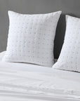 Vera Wang Contrast Bobbin Thread Quilted Euro Sham